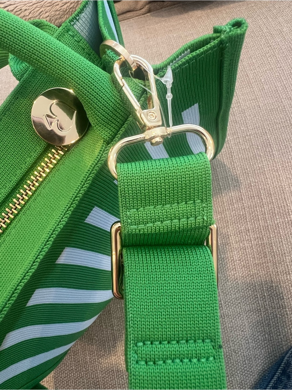 Kate Spade x target Green Stripe Mini Tote - Picture 13 of 15